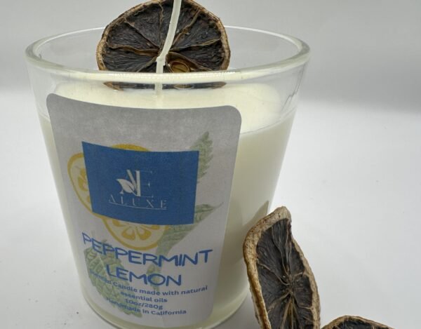 Peppermint Lemon Candle - Image 2