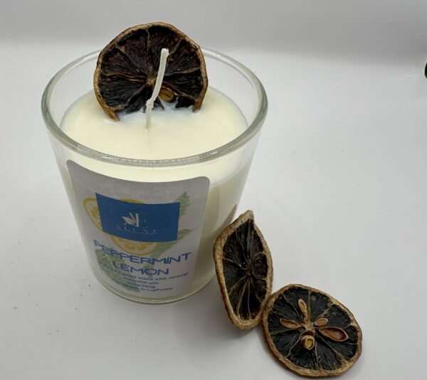 Peppermint Lemon Candle - Image 5