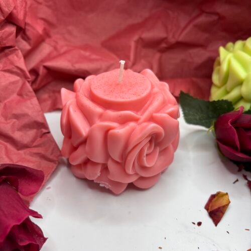 Rose Flower Candle