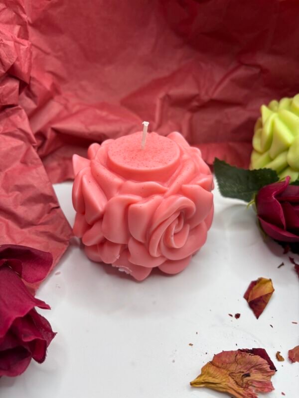 Rose Flower Candle