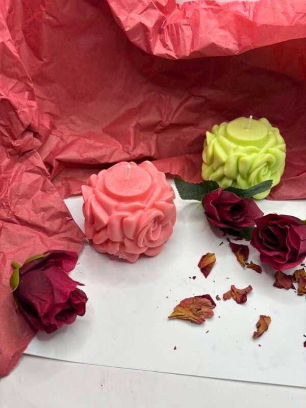 Rose Flower Candle - Image 2